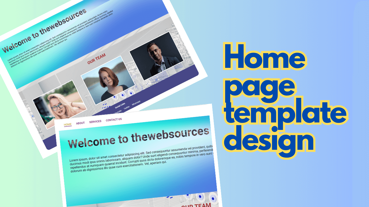 home page template